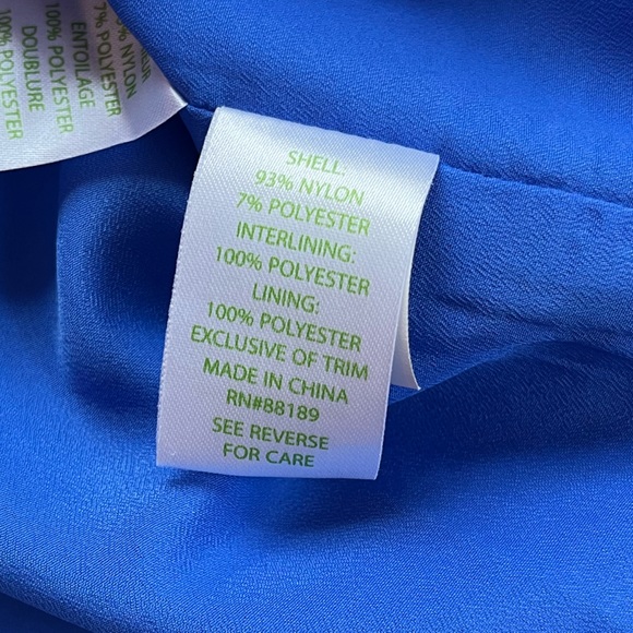 Lilly Pulitzer Blue Lace Fitted Dress Size 2 - Picture 9 of 9